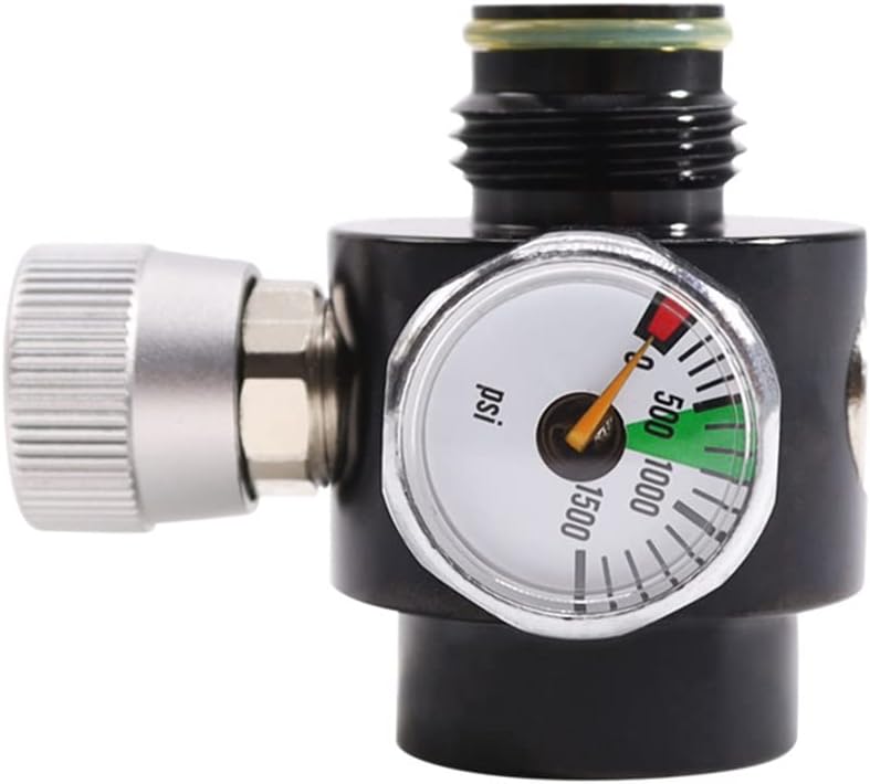 ZCTCL New Paintball Inner Thread,CO2 Cylinder Tank,On/Off Valve with 1500Psi Gauge,G1/2-14 - Image 1